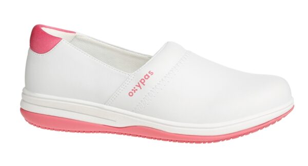 CHAUSSURE FEMME PIED SENSIBLE, PARAMEDICAL/COLLECTIVITES ROSE FUCHSIA, ANTIDERAPANT - CE EN ISO 20347 SRC ESD - 36/42