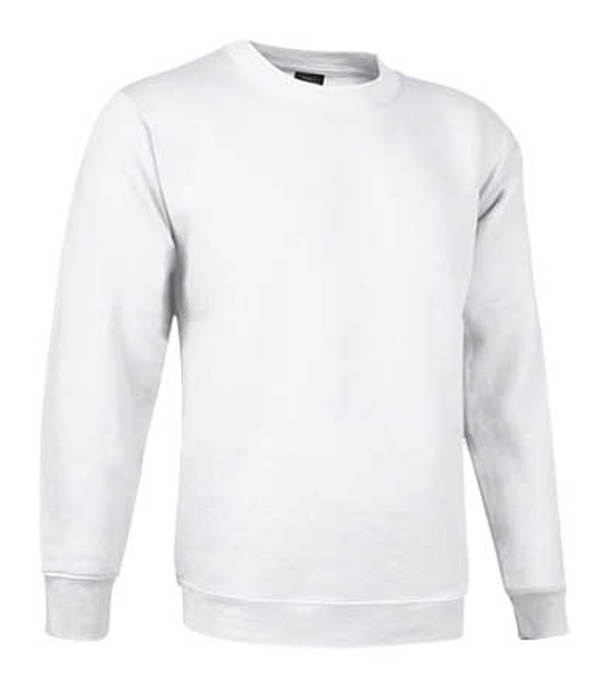 SWEAT HOMME 300 COL ROND DUBLIN. 50% COTON / 50% POLYESTER, 300 G/M². TS À XXL - BLANC