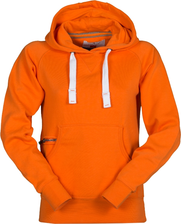 SWEAT FEMME 300 CAPUCHE ATLANTA LADY. 70% COTON / 30% POLYESTER, 300 G/M². TS À XL - ORANGE