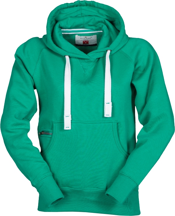 SWEAT FEMME 300 CAPUCHE ATLANTA LADY. 70% COTON / 30% POLYESTER, 300 G/M². TS À L - VERT EMERAUDE