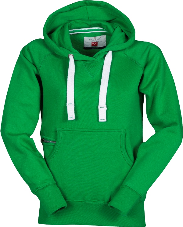 SWEAT FEMME 300 CAPUCHE ATLANTA LADY. 70% COTON / 30% POLYESTER, 300 G/M². TS À L - VERT JELLY
