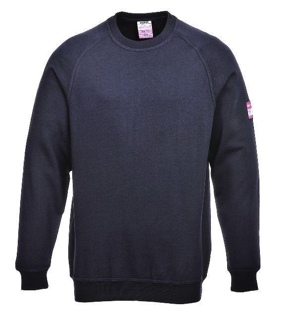 SWEAT FR IGNIFUGE ANTI-FLAMME ATEX ARC ELECTRIQUE. TAILLE S A 5XL - MARINE