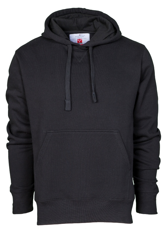 SWEAT HOMME 280 CAPUCHE TORONTO. 70% COTON / 30% POLYESTER, 280 G/M². TXS À XL - NOIR