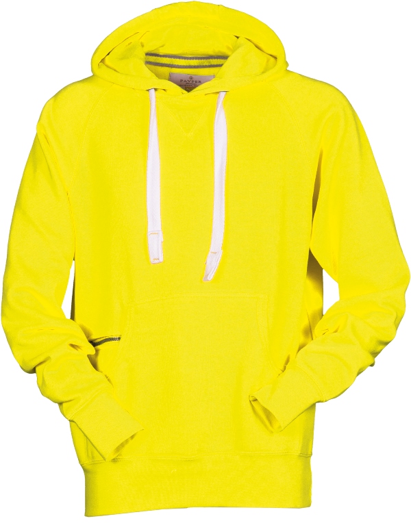 SWEAT HOMME 300 CAPUCHE ATLANTA. 70% COTON / 30% POLYESTER, 300 G/M². TXS À 3XL - JAUNE FLUO