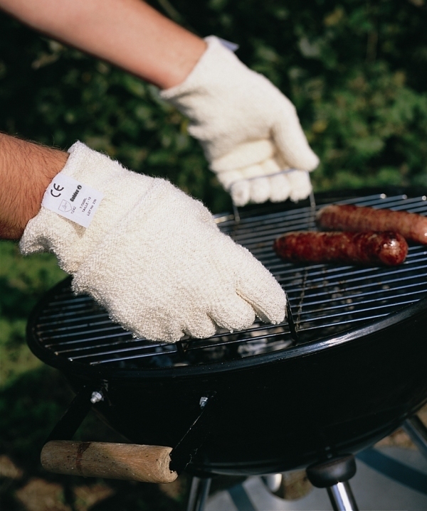 GANT ANTI-CHALEUR 100°C, BOUCLETTE TRICOTE UNE PIECE POIGNET ELASTIQUE, TU (10)