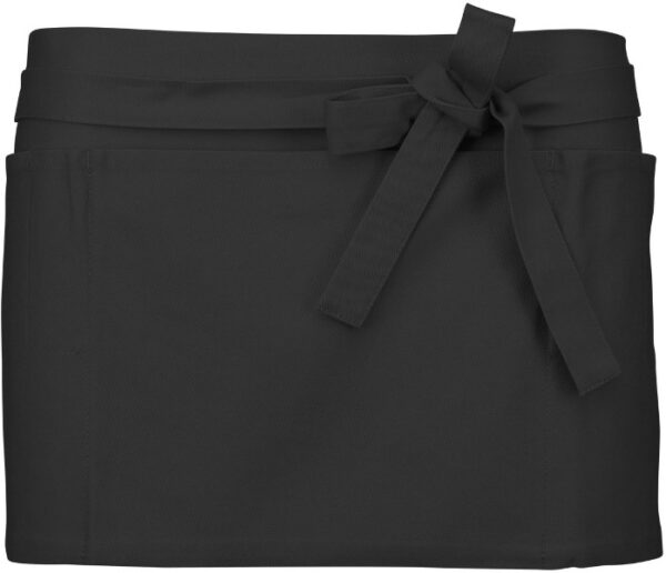 TABLIER COURT BARMAN. UNI COTON. DIMENSIONS H26 X L70 CM. TU - GRIS FONCE