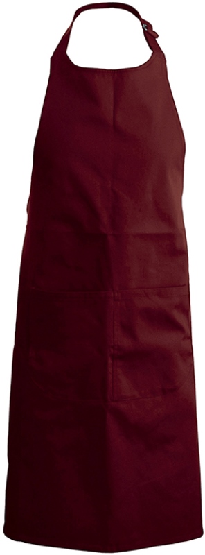 TABLIER SOMMELIER. UNI POLYESTER / COTON. DIMENSIONS H90 X L76 POCHE H20 X 31,5 CM. TU - BORDEAUX