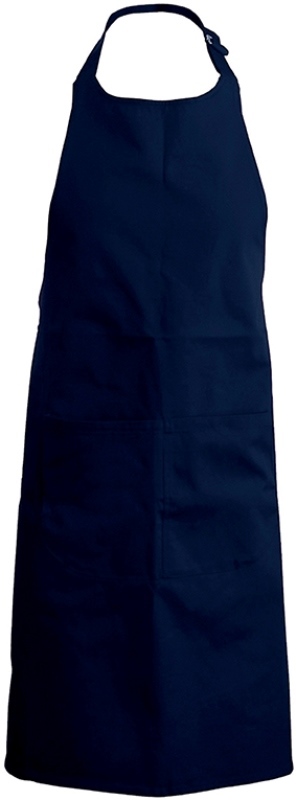 TABLIER SOMMELIER. UNI POLYESTER / COTON. DIMENSIONS H90 X L76 POCHE H20 X 31,5 CM. TU - MARINE