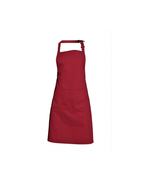 TABLIER ANDREA. UNI POLYESTER / COTON. DIMENSION 85 X 70 CM. TU - BORDEAUX