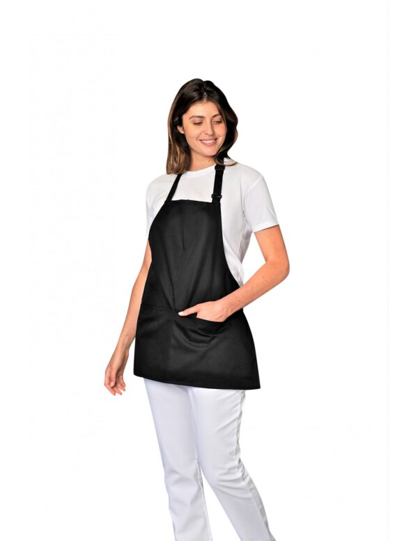 TABLIER ANDY. UNI POLYESTER / COTON. DIMENSION 60 X 70 CM. TU - NOIR