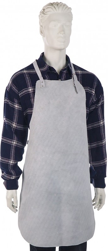 TABLIER DE PROTECTION CUIR CROUTE DE BOVIN POUR SOUDEUR. DIM 90 x 70 CM