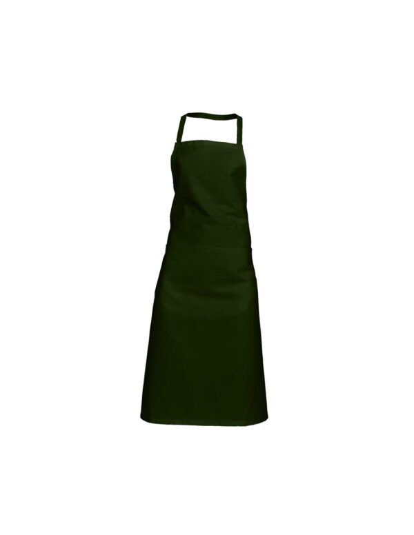TABLIER VALET AVEC POCHE. UNI COTON. DIMENSION 100 X 100 CM. TU - VERT FONCE