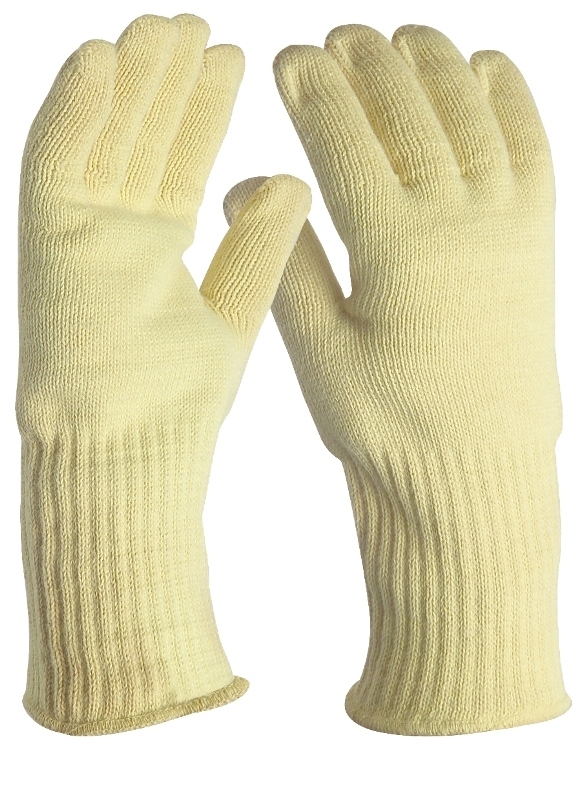 GANT ANTI-CHALEUR 350°C ANTI-COUPURE, KEVLAR/COTON JAUGE 7 LONG 34 CM, TU (10/11)