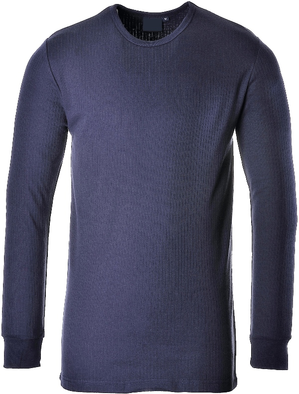 MAILLOT DE CORPS THERMIQUE RESPIRANT FROID NEGATIF - 20°C. COTON / POLYESTER, 200 G/M². TXS A 5XL - MARINE