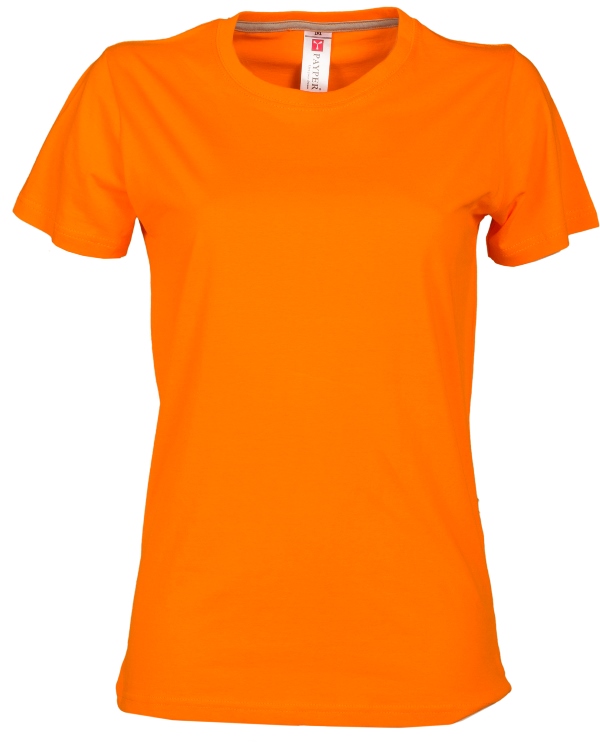 TEE-SHIRT FEMME 150 MANCHES COURTES. 100% COTON, 150 G/M². TXS À XL - ORANGE