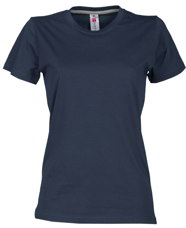 TEE-SHIRT FEMME 190 MANCHES COURTES. 100% COTON, 190 G/M². TXS À XL - MARINE