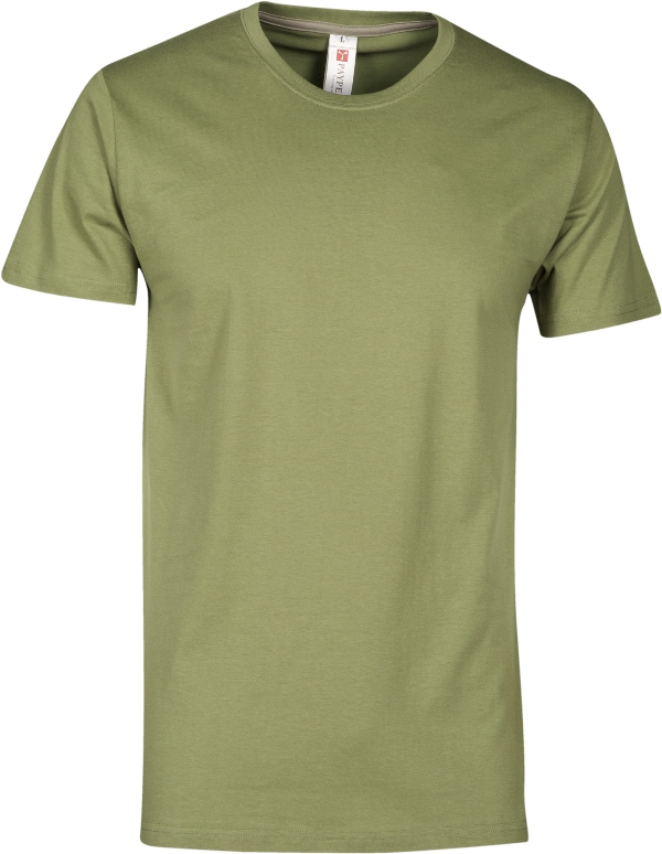 TEE-SHIRT HOMME 150 MANCHES COURTES. 100% COTON, 150 G/M². TXS À 3XL - VERT ARME