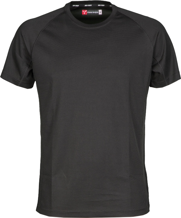 TEESHIRT HOMME 150 MANCHES COURTES DRYTECH. 100% POLYESTER DRYTECH, 150 G/M². TS À 3XL - NOIR