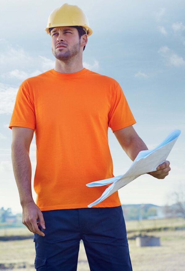 TEE-SHIRT HOMME 150 MANCHES COURTES PRIME. 100% COTON, 150 G/M². TXS À 3XL - ORANGE