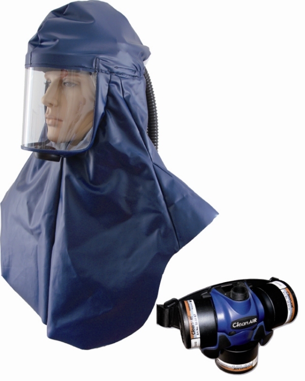 VENTILATION ASSISTEE COMPLETE PRETE A L'EMPLOI AVEC CAGOULE CAG CA-2 (CARTOUCHES FILTRANTES NON FOURNIS)