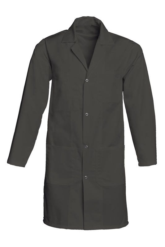 BLOUSE XAVIER. PRESSIONS MANCHES LONGUES. UNI POLYESTER / COTON. T0 (36/38) à 6 (60/62) - GRIS FONCE