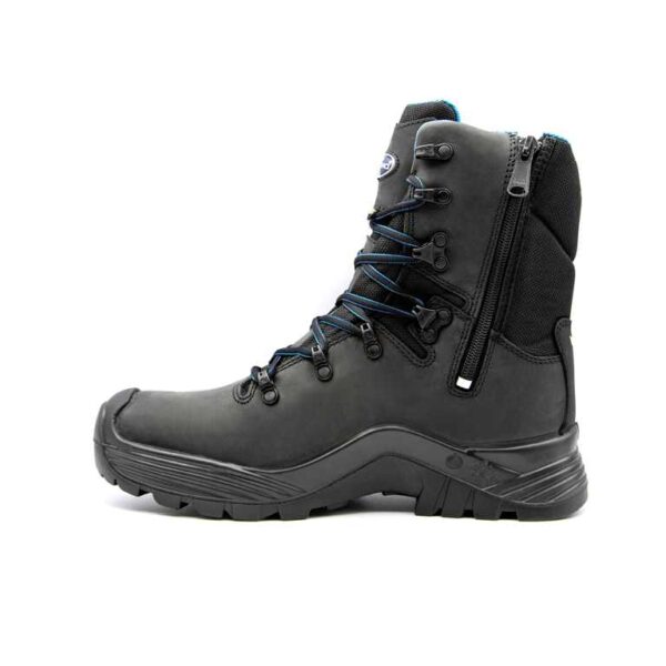RANGERS DE SECURITE HOMME, URGENCES NOIR ZIP LATERAL, BOUT RECOUVERT, MEMBRANE AQUATEX - CE EN ISO 20345 S3 WR SRC - 39/47